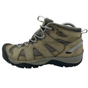 KEEN Targhee Waterproof Mid Hiking Boots Womens 9 Taupe Lace Up Shoes 5292-GYAB